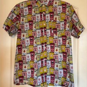 Rowdy Gentleman Natural Light Hawaiian shirt size medium